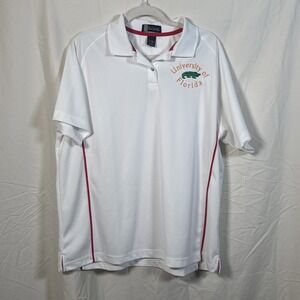 Vintage Hartwell UF University‎ Of Florida Gators White Golf Polo Woman's XL